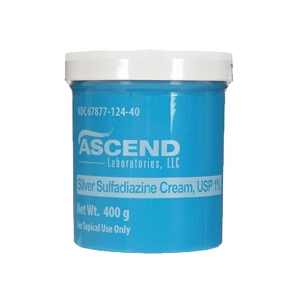 Silver Sulfadiazine Cream, 1%, 400g Jar (EXP: 09/2028)
