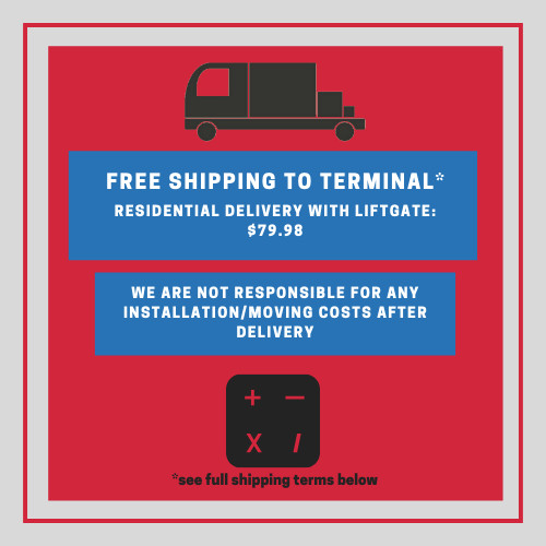 Additional Charge for Curbside Delivery with a Lift-gate Service