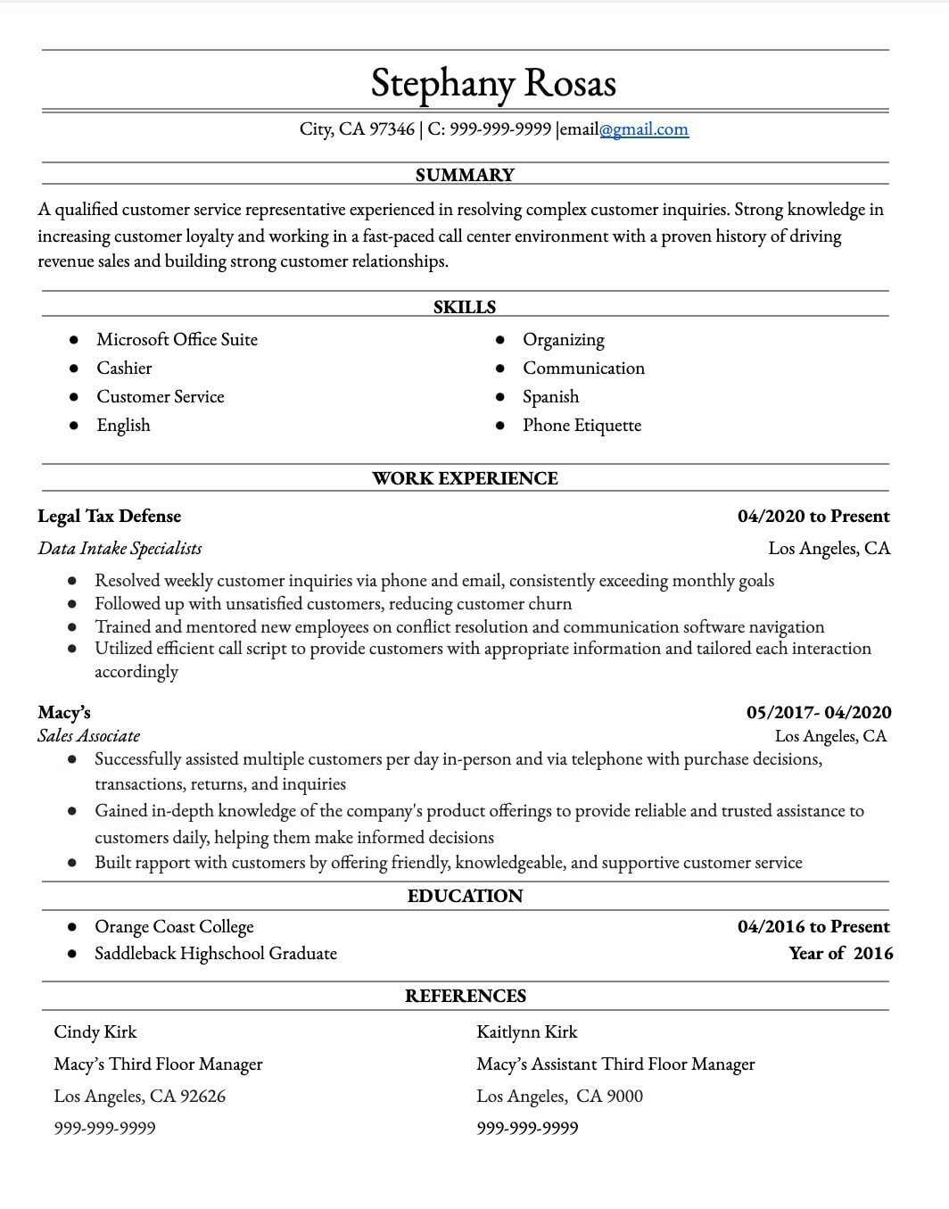 I will create your professional resume from scratch