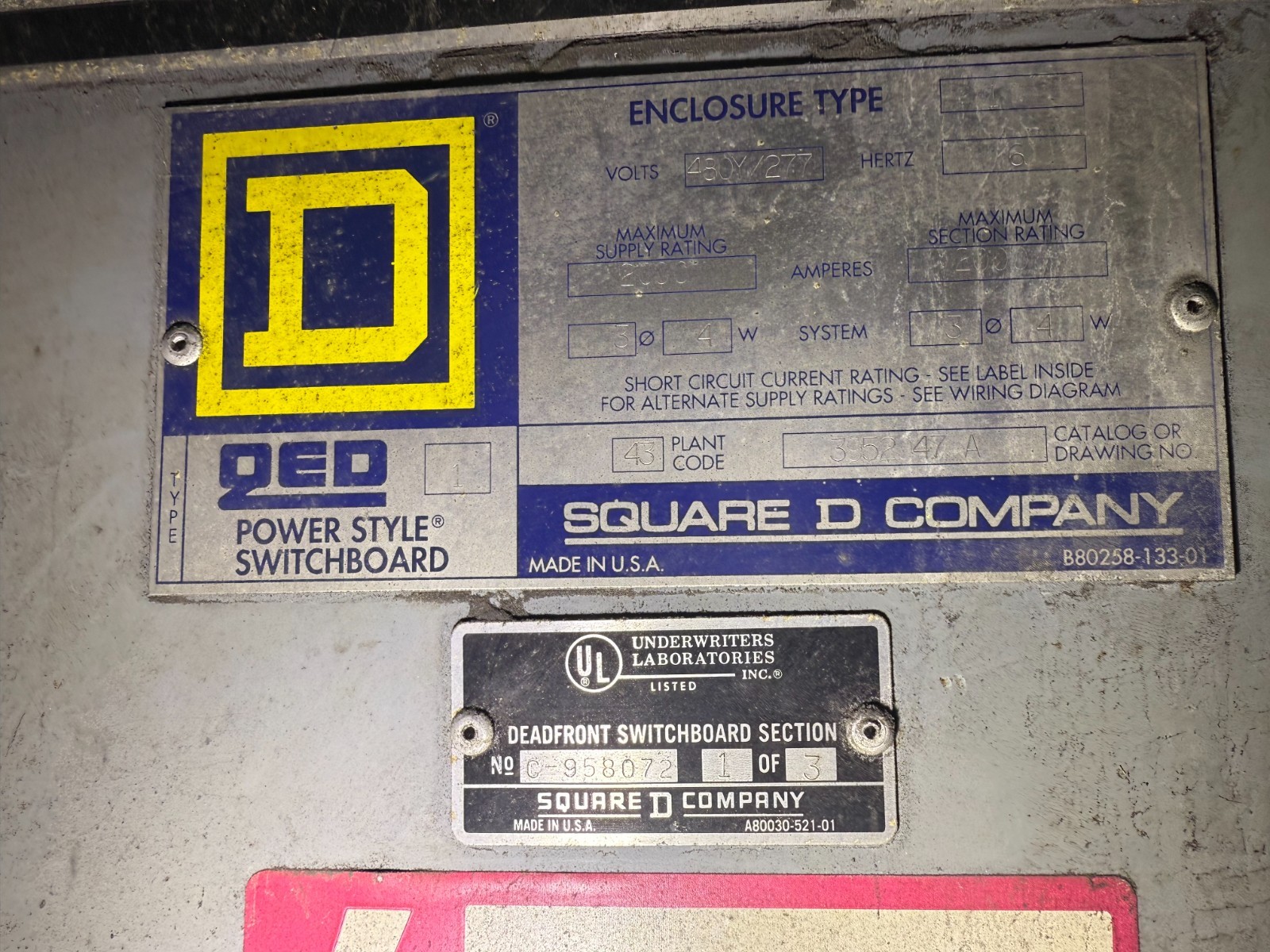 square d switchboard