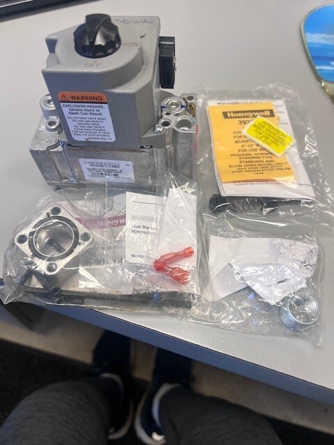 Part# 01-1000V9-00154 Valve, Gas (1-Stage) for Baxter H0300G Series