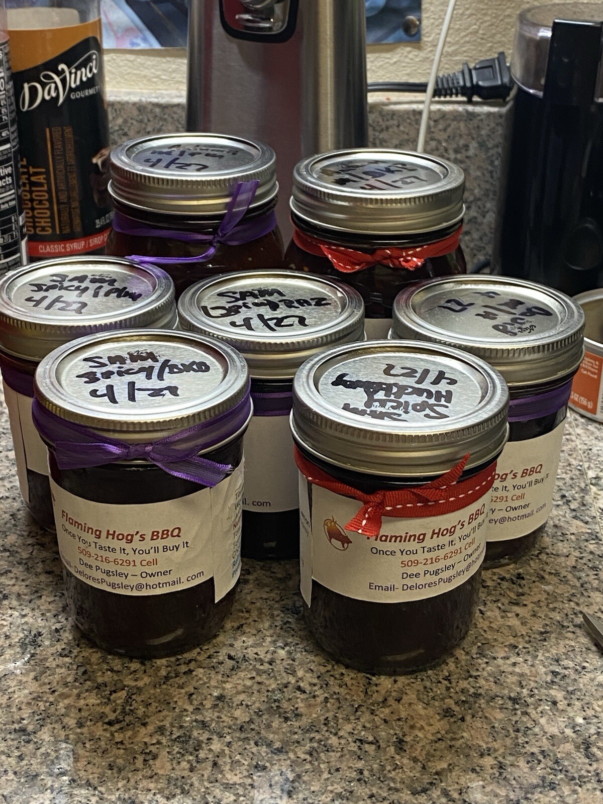 Flaming Hogs BBQ Sauce, Homemade All Natural Texas Cajun Style BBQ Sauce
