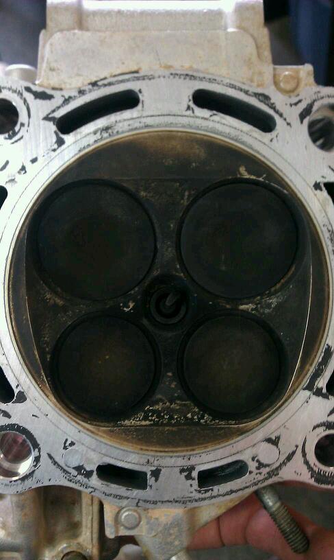 Honda TRX450R TRX450ER Cylinder Head Rebuild Valve Seat Cut trx 450 r er