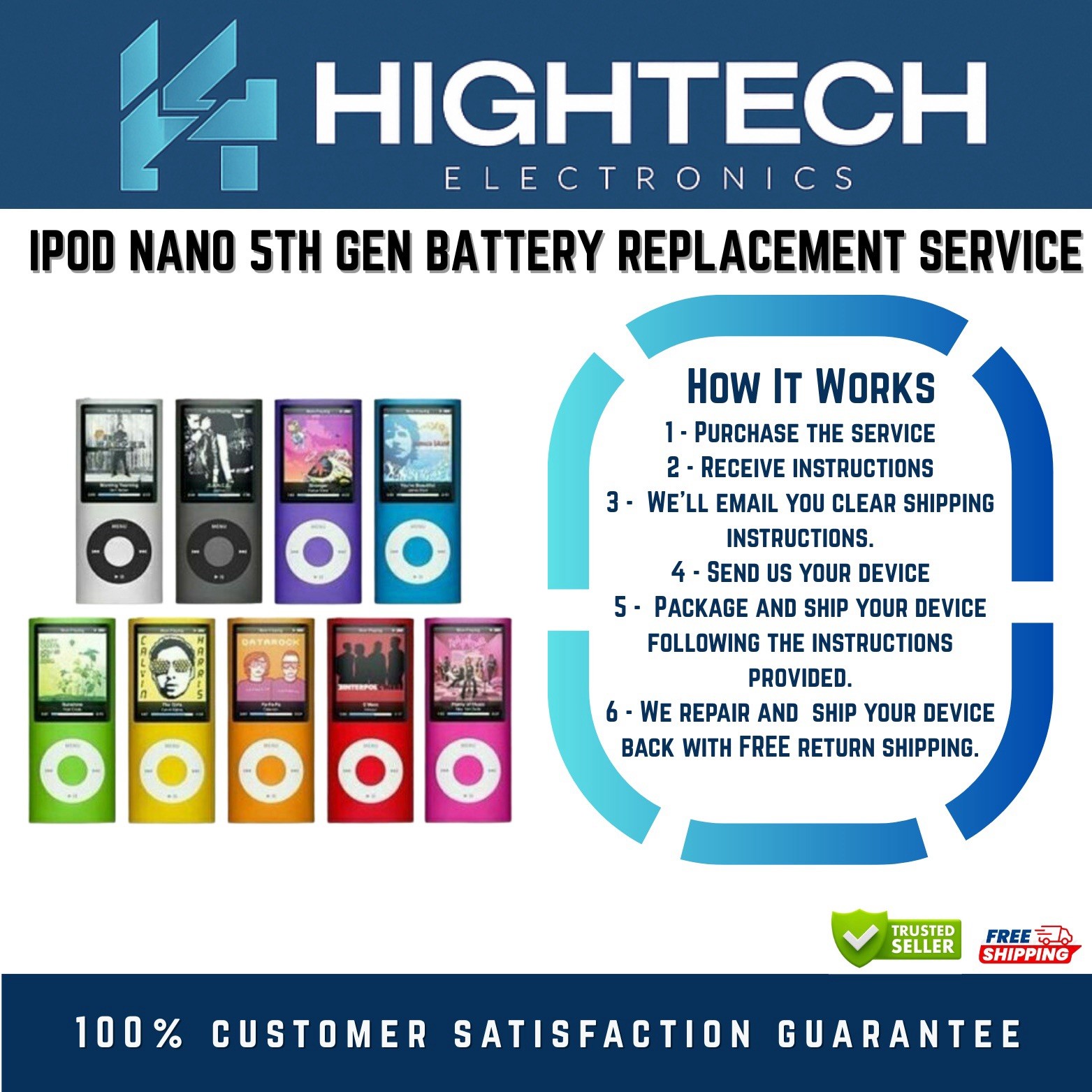 iPod Nano 5th Generation Battery Replacement Service Repair
