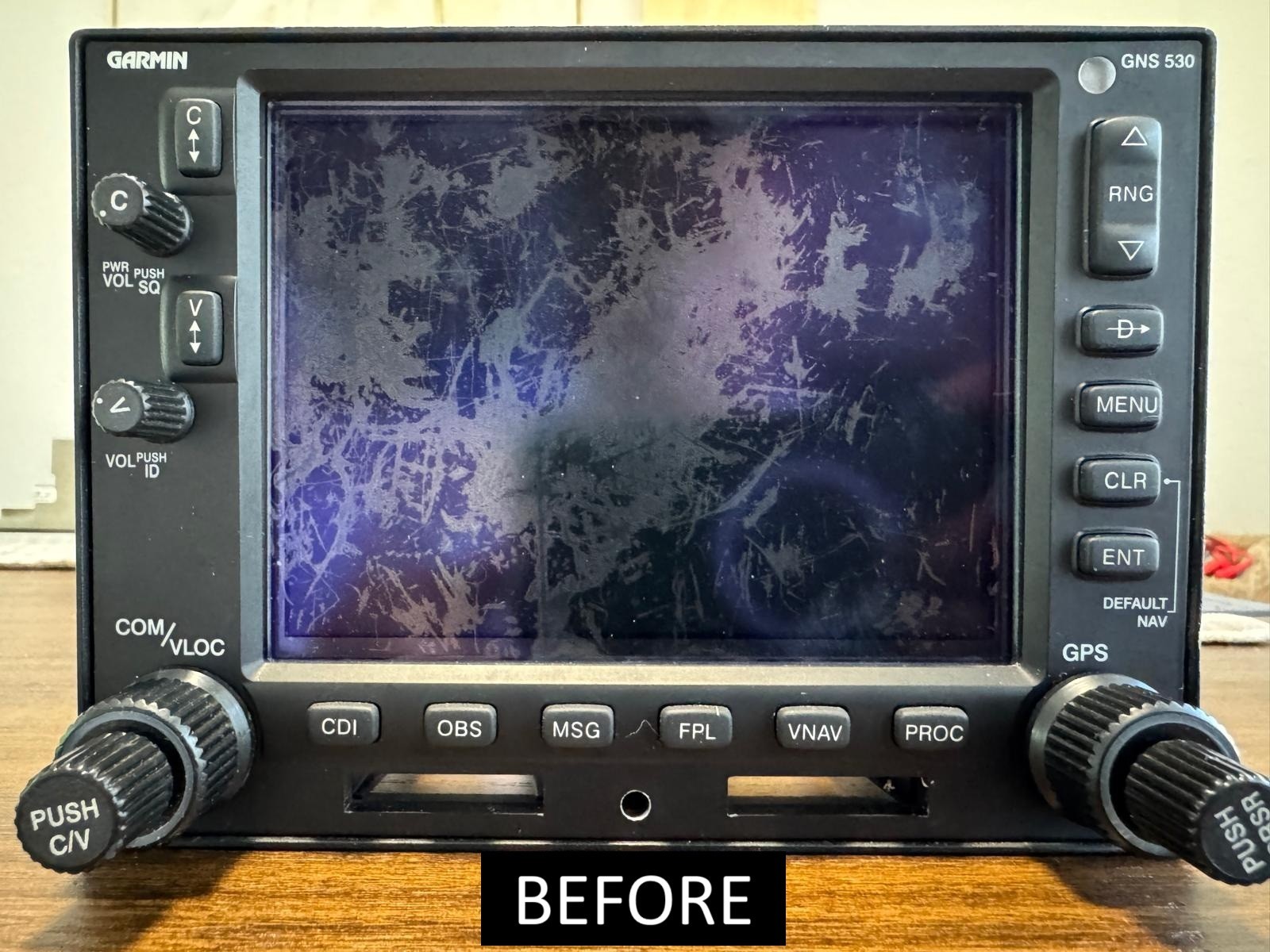 Screen Repair Service for Garmin GPS GNS 530 & 530W series