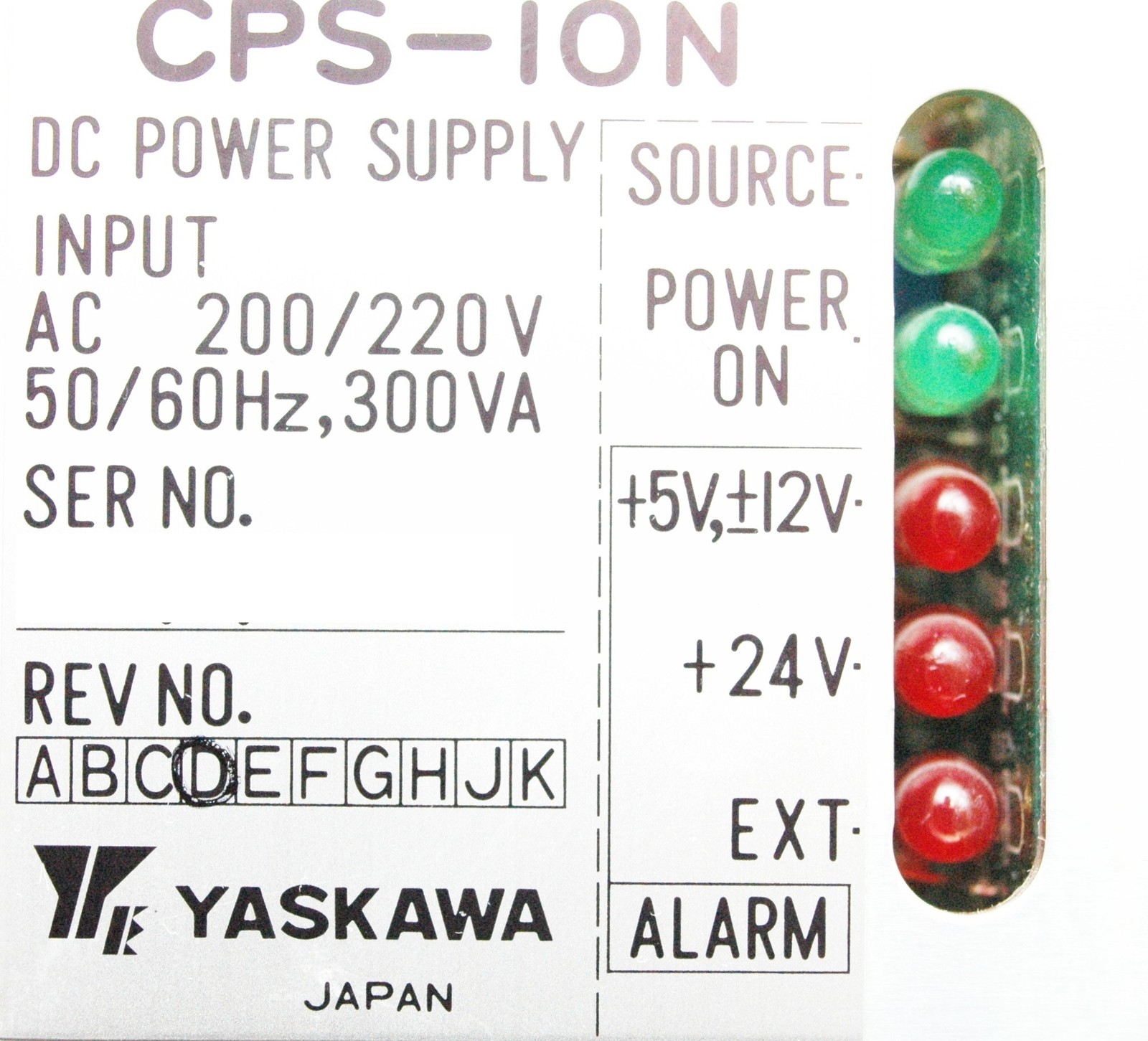 Yaskawa Power Supply CPS-10N *REPAIR EVALUATION ONLY* [PZJ]