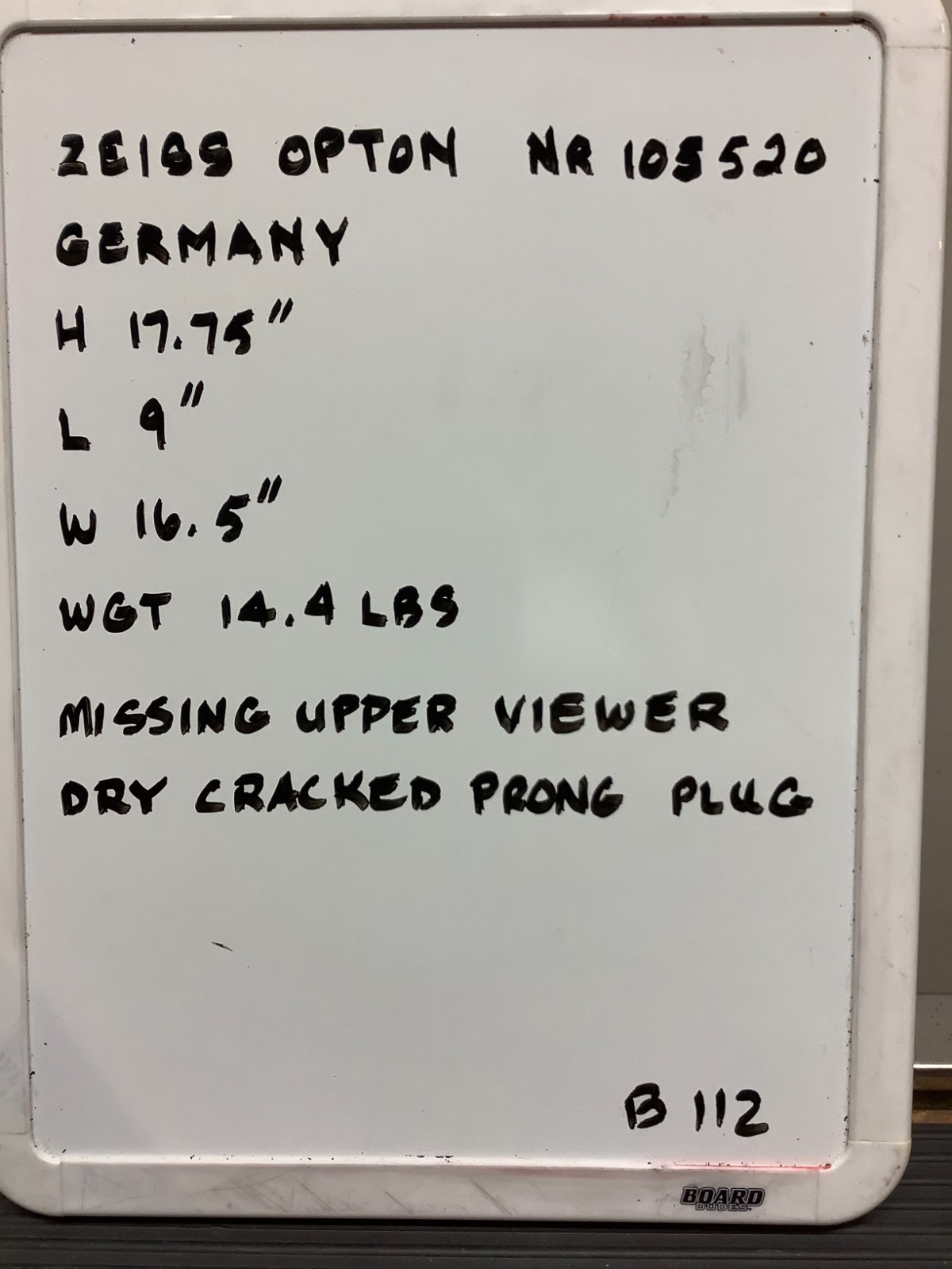 Zeiss Opton NR105520 Germany optical base