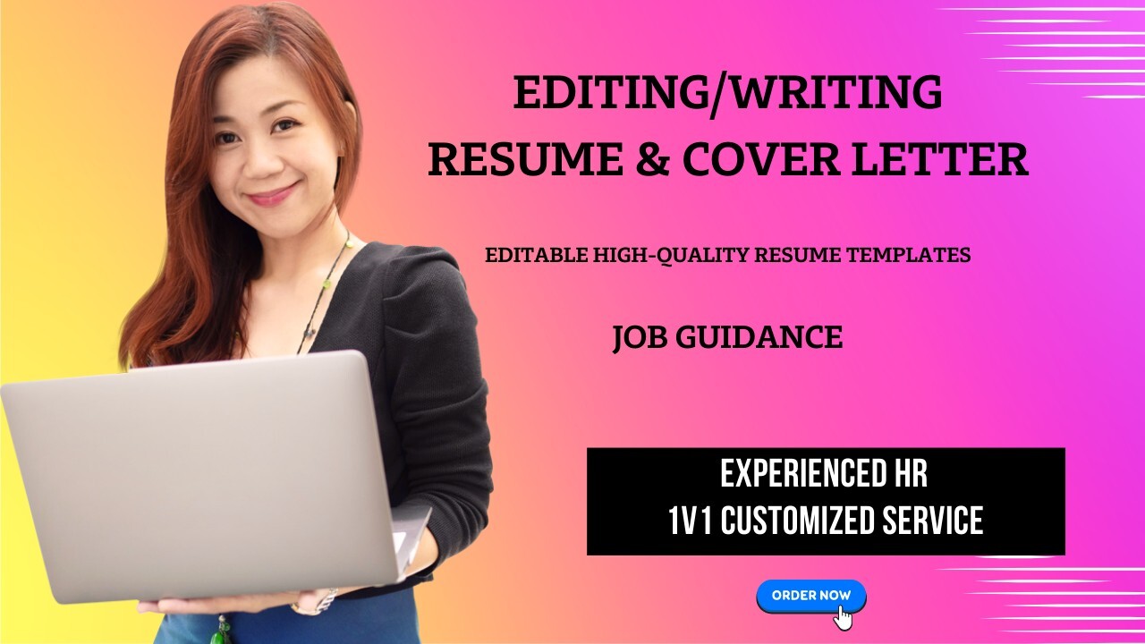 Resume & Cover Letter Editing/Writing Service/ Deliver to you within 24 hours