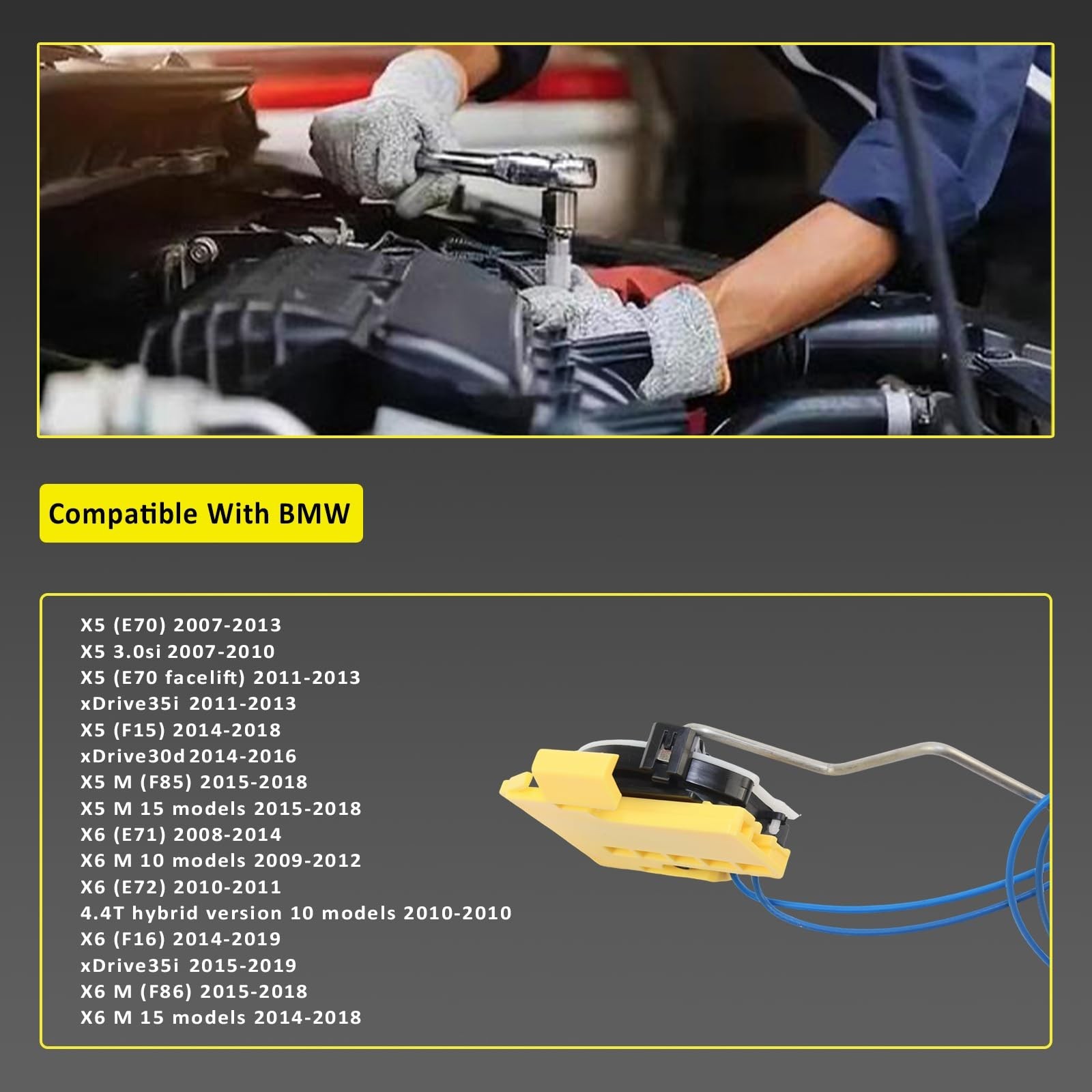Car Fuel Level Sensor Right for BMW 2006-2019 X5,3.0si,4.8i,M,xDrive30d,xDriv…
