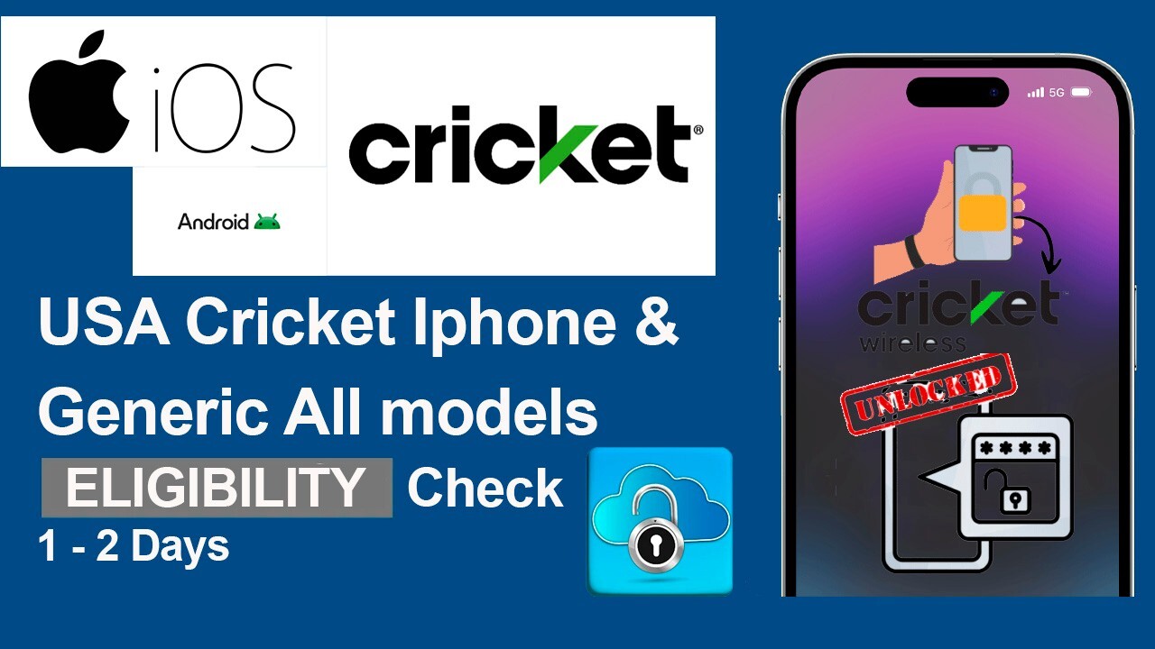 DIRECT!! USA Cricket Iphone & Generic All Models ELIGIBILITY CHECK (1-2 Days)